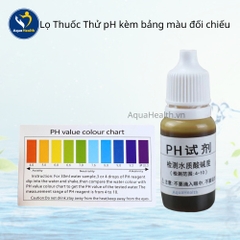 Lọ thuốc thử pH kèm giấy màu đối chiếu - Dung dịch đo pH