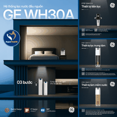 Hệ Thống Lọc Tổng GE WH30A - Lọc Sạch Tối Ưu Trong 3 Bước
