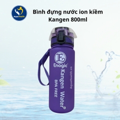 Bình Đựng Nước ion Kiềm Kangen 800ml màu tím nhám