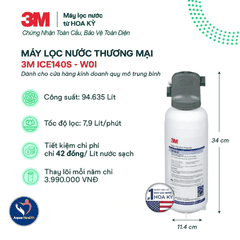 Máy Lọc Nước 3M ICE140S-WOI – Hiệu Suất Lọc Vượt Trội