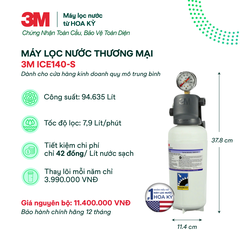 Máy Lọc Nước Cao Cấp 3M ICE140-S -Thiết Kế Âm Bồn Hiện Đại