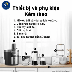 Máy Ép Trái Cây Panasonic MJ-CB800SRA - 2 Mức Độ Ép Nước