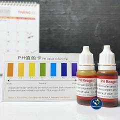 Lọ thuốc thử pH kèm giấy màu đối chiếu - Dung dịch đo pH