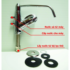 Vòi Inox Mạ Crom Bóng Dùng Làm Vòi Thải Cho Máy Điện Giải