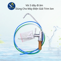 Vòi 3 dây đi âm dùng cho máy điện giải Trim Ion