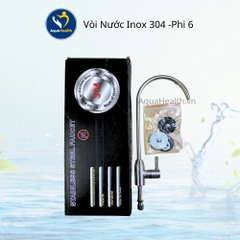 Vòi Nước Phi 6 Inox 304 Chuyên Dùng Máy Lọc Nước