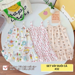 LYNHKIDS_VÁY 2 DÂY ĐUÔI CÁ LYNH CỰC XINH CHO BÉ GÁI