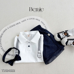 BERNIE – SET CÔNG TỬ ÁO POLO QUẦN DA CÁ CHO BÉ TRAI