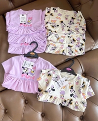 COMBO 2 VÁY MICKEY TÍM TRẮNG CHO BÉ GÁI