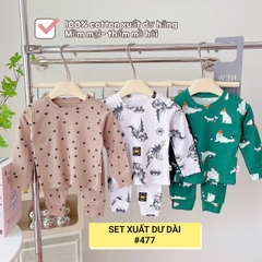 Lynhkids _SET 3 BỘ XUẤT DƯ DÀI TAY BÉ GÁI SIÊU XINH