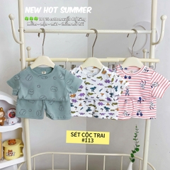 LYNHKIDS_SET 3 BỘ CỘC TAY XUẤT DƯ BÉ TRAI – Mẫu mới nhất 2025