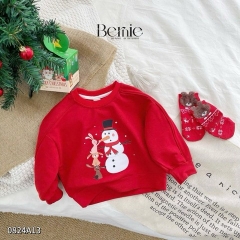 BERNIE_ÁO NOEL ĐỎ 4 HỌA TIẾT NOEL DỄ THƯƠNG CHO BÉ TRAI GÁI