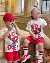 BỘ NGƯỜI NHỆN CỘC TAY SPIDEY QUẦN ĐỎ