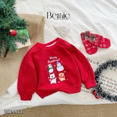 BERNIE_ÁO NOEL ĐỎ 4 HỌA TIẾT NOEL DỄ THƯƠNG CHO BÉ TRAI GÁI
