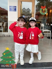 BERNIE_ÁO NOEL ĐỎ 4 HỌA TIẾT NOEL DỄ THƯƠNG CHO BÉ TRAI GÁI