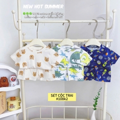 LYNHKIDS_SET 3 BỘ CỘC TAY XUẤT DƯ BÉ TRAI – Mẫu mới nhất 2025