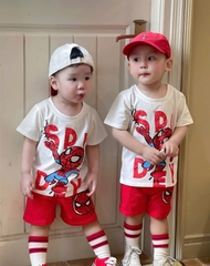 BỘ NGƯỜI NHỆN CỘC TAY SPIDEY QUẦN ĐỎ