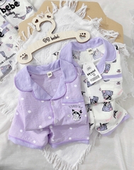 SET 2 BỘ PIJAMA MẶC NHÀ SIÊU XINH – HỌA TIẾT KURUMI CỰC YÊU