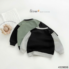 BEEMO_SET COTTON DAI TAY PHỐI THÂN STUDIO CHO BÉ TRAI