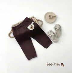 QUẦN LEN GÂN THÊU HÌNH CHO BÉ