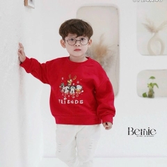 BERNIE_ÁO NOEL ĐỎ 4 HỌA TIẾT NOEL DỄ THƯƠNG CHO BÉ TRAI GÁI