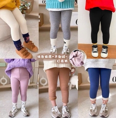 SET 4 QUẦN LEGGING LÓT LÔNG BÉ GÁI