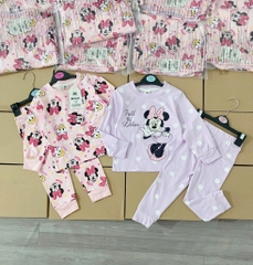SET 2 BỘ MICKEY DÀI TAY CHO BÉ GÁI