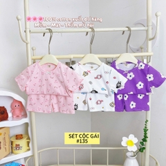 LYNHKIDS_SET 3 BỘ COTTON CỘC XUẤT DƯ BÉ GÁI HÃNG LYNH – MẪU MỚI NHẤT 2025