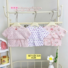 LYNHKIDS_SET 3 BỘ COTTON CỘC XUẤT DƯ BÉ GÁI HÃNG LYNH – MẪU MỚI NHẤT 2025