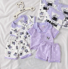SET 2 BỘ PIJAMA MẶC NHÀ SIÊU XINH – HỌA TIẾT KURUMI CỰC YÊU