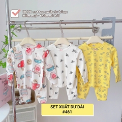 Lynhkids _SET 3 BỘ XUẤT DƯ DÀI TAY BÉ GÁI SIÊU XINH