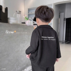 BEEMO_SIÊU PHẨM 3 MÓN BỘ ĐỒ VÉC KÈM ÁO GIỮ NHIỆT NHUNG CHÉO CHO BÉ