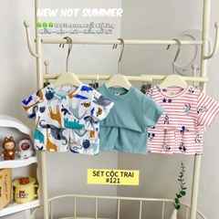 LYNHKIDS_SET 3 BỘ CỘC TAY XUẤT DƯ BÉ TRAI – Mẫu mới nhất 2025