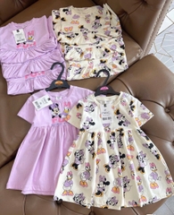 COMBO 2 VÁY MICKEY TÍM TRẮNG CHO BÉ GÁI
