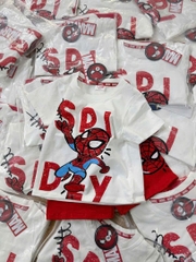 BỘ NGƯỜI NHỆN CỘC TAY SPIDEY QUẦN ĐỎ