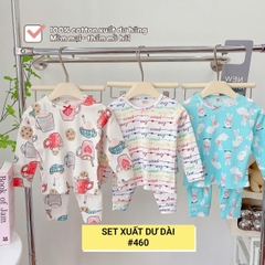 Lynhkids _SET 3 BỘ XUẤT DƯ DÀI TAY BÉ GÁI SIÊU XINH