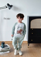 BERNIE_BỘ DA CÁ DÀI TAY CAPYBARA CHO BÉ TRAI SIÊU ĐÁNG YÊU