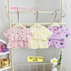 LYNHKIDS_SET 3 BỘ COTTON CỘC XUẤT DƯ BÉ GÁI HÃNG LYNH – MẪU MỚI NHẤT 2025