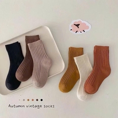 SET 5 ĐÔI TẤT TRƠN CỔ CAO CHO BÉ YÊU