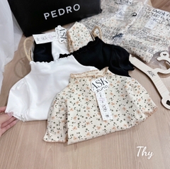 SET 3 ÁO ZIP HOA NHÍ – ĐẸP MÊ LY, MỀM MẠI CHUẨN HÀN