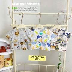 LYNHKIDS_SET 3 BỘ CỘC TAY XUẤT DƯ BÉ TRAI – Mẫu mới nhất 2025