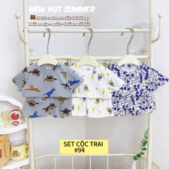 LYNHKIDS_SET 3 BỘ CỘC TAY XUẤT DƯ BÉ TRAI – Mẫu mới nhất 2025
