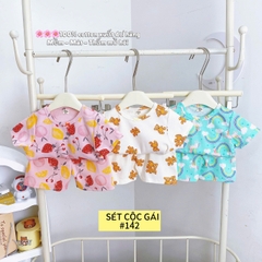 LYNHKIDS_SET 3 BỘ COTTON CỘC XUẤT DƯ BÉ GÁI HÃNG LYNH – MẪU MỚI NHẤT 2025