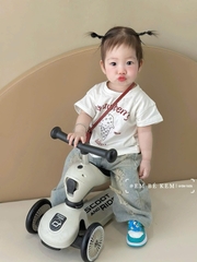 SET QUẦN JEAN STRAWBERRY RÁCH CỰC CHẤT CHO BÉ GÁI