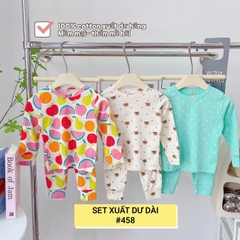 Lynhkids _SET 3 BỘ XUẤT DƯ DÀI TAY BÉ GÁI SIÊU XINH
