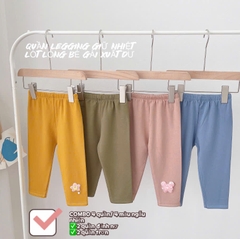 SET 4 QUẦN LEGGING LÓT LÔNG BÉ GÁI