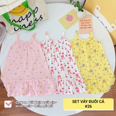 LYNHKIDS_VÁY 2 DÂY ĐUÔI CÁ LYNH CỰC XINH CHO BÉ GÁI