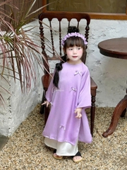 SET ÁO DÀI TÍM MÔNG MƠ CHO BÉ GÁI