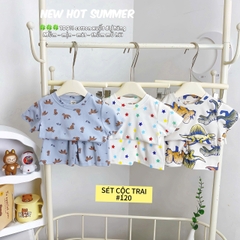 LYNHKIDS_SET 3 BỘ CỘC TAY XUẤT DƯ BÉ TRAI – Mẫu mới nhất 2025