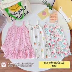 LYNHKIDS_VÁY 2 DÂY ĐUÔI CÁ LYNH CỰC XINH CHO BÉ GÁI